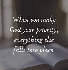 make God your priority